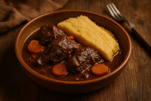 Daube provençale et polenta